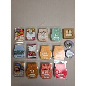 Scentsy and Other Wax Melts Bundle/Lot 15 pc of Mixed Flavors Some Used